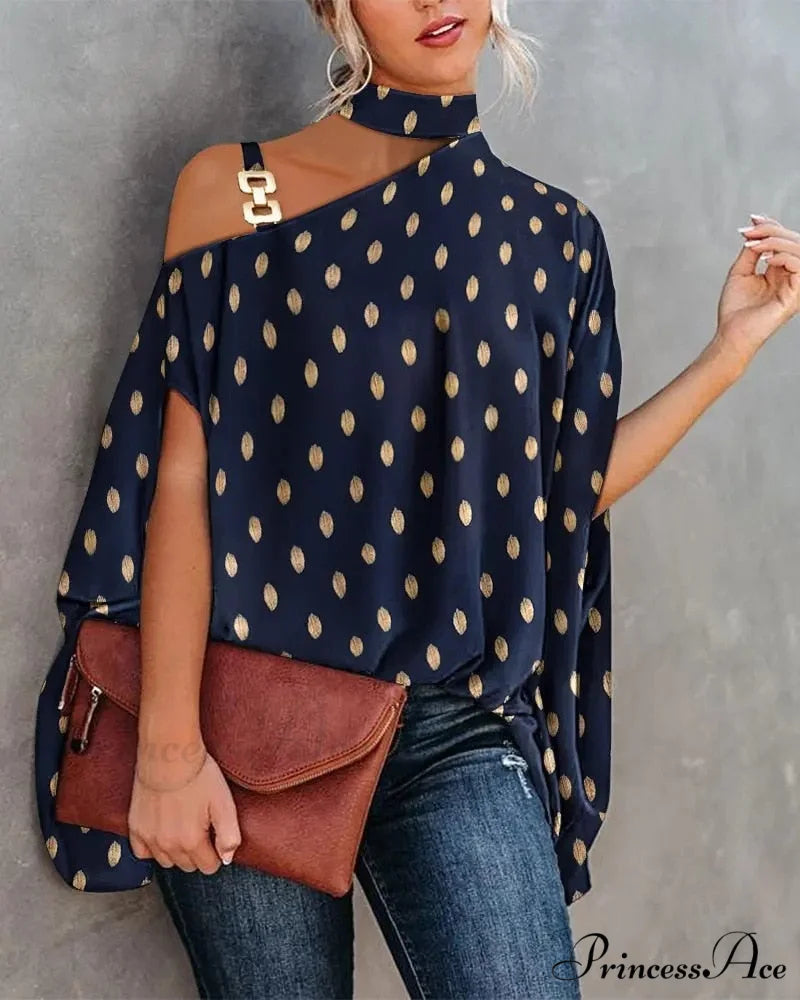 Out Warm-Season Youth Metal Patchwork Top Blouse Halter Brief Casual Design Hollow Arm New Silver / S