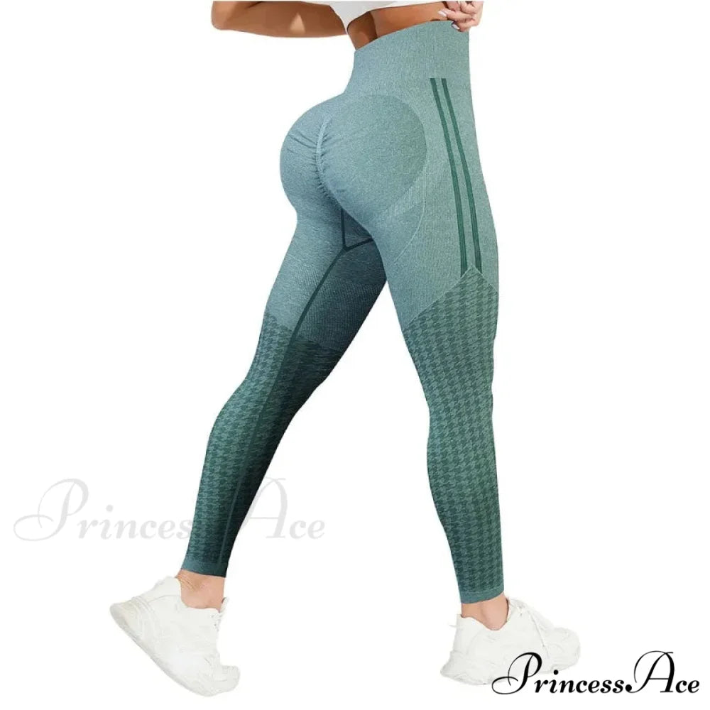 Outdoor Seamless Printed Waist Fashion Fitness Legging