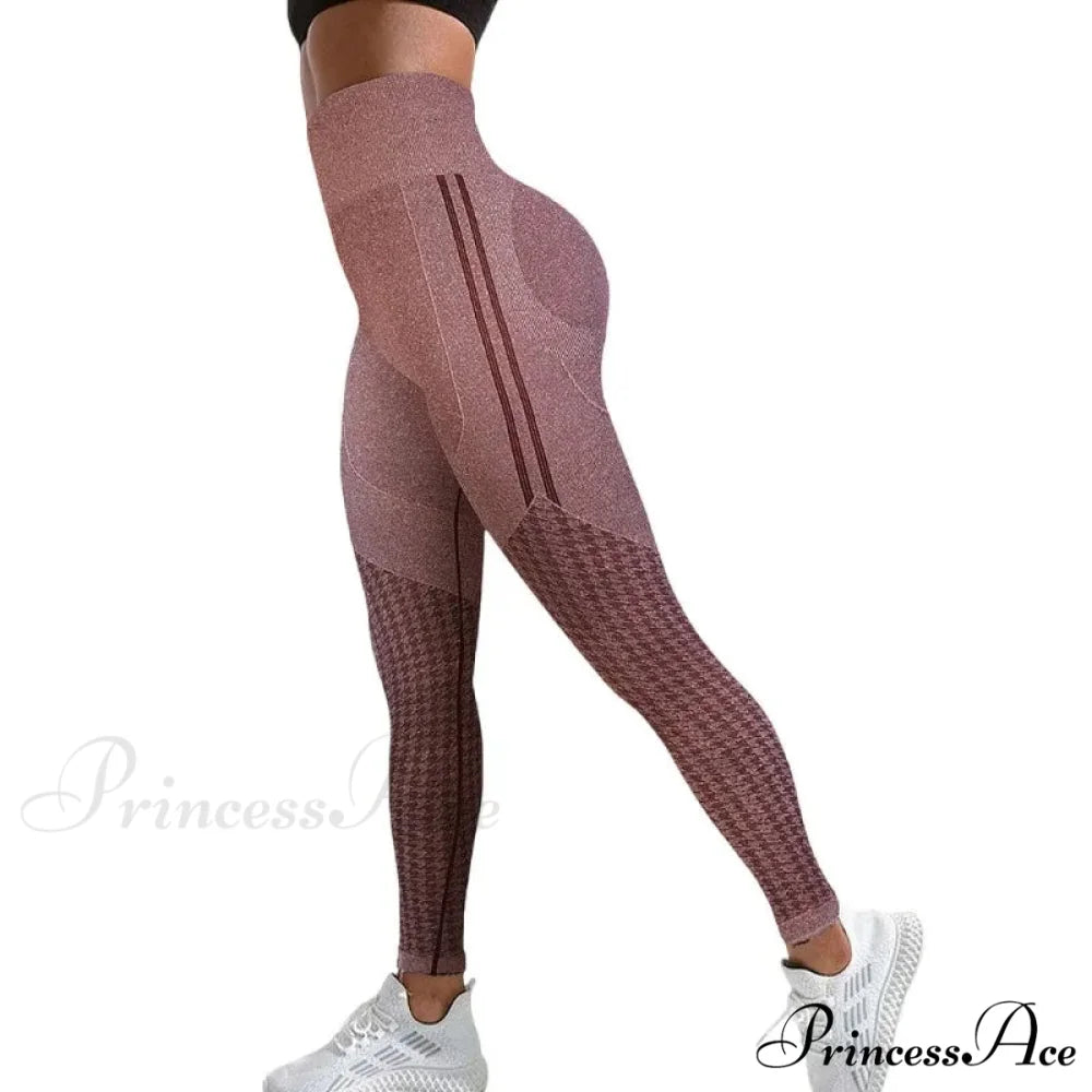 Outdoor Seamless Printed Waist Fashion Fitness Legging