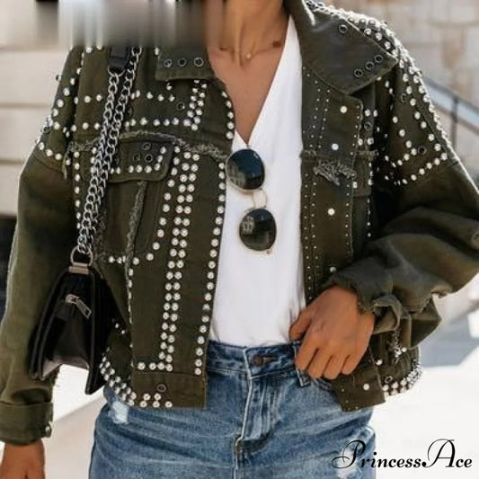 Outwear Studded Denim Coats 2 / S