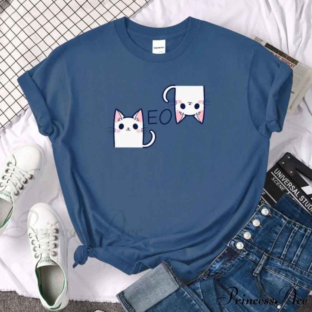 Oversize Fashion Clothing Funny Korean Style T-Shirts