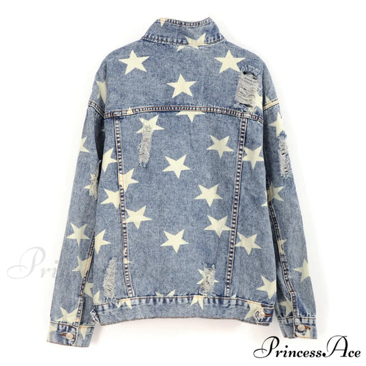 Oversized Blue Denim Jacket