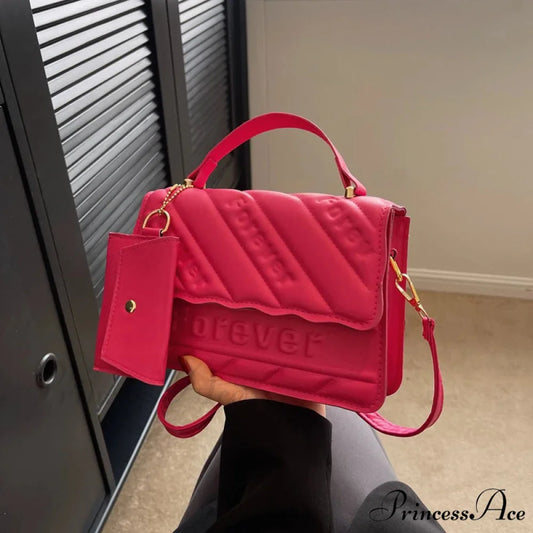 Padded Faux Leather Petite Crossbody Purse handbag-250126