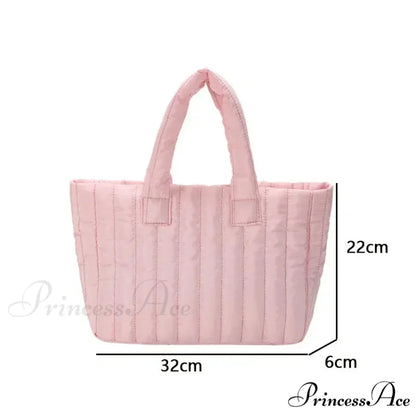 Padded Quilted Solid Color Traveler Handbag handbag-250126