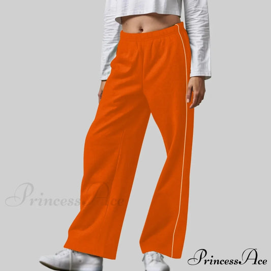 Pale Differentiation Flank Trousers Orange / S pants-241228