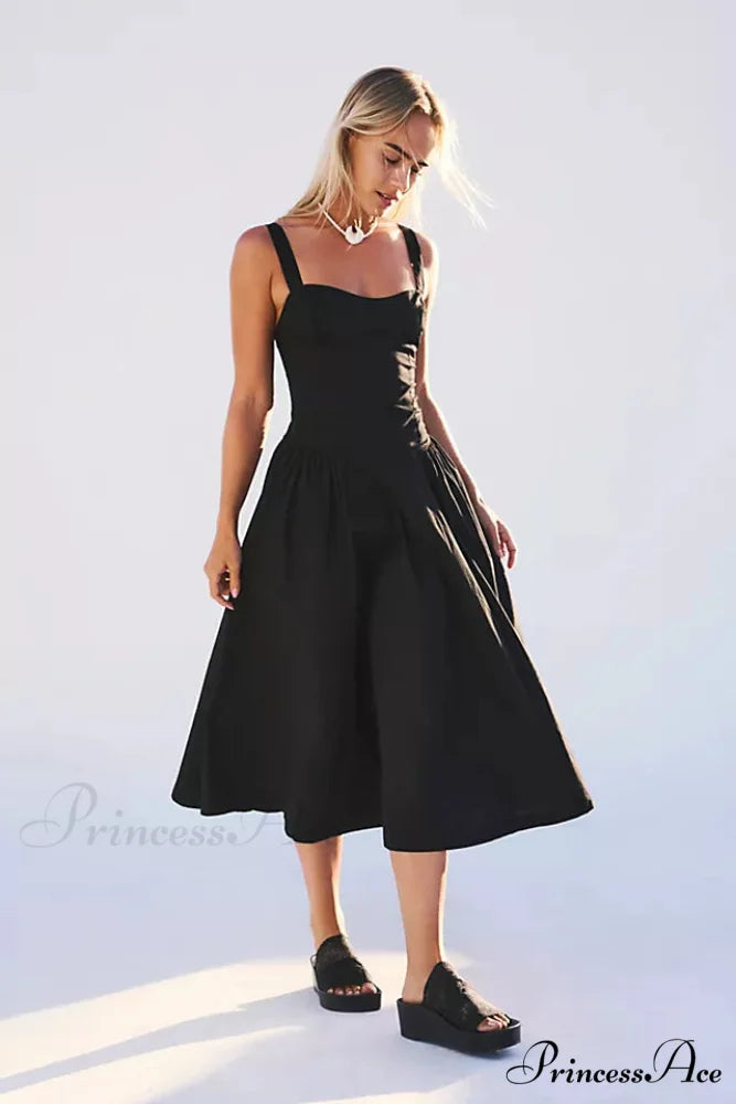 Paolo Midi Stylish in Black 4 Days / XS / Black