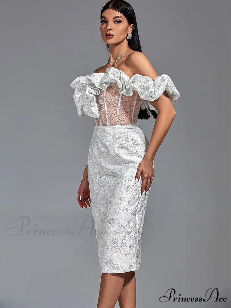 Party Dress Women White Bodycon Dress