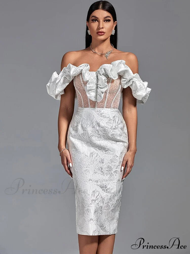Party Dress Women White Bodycon Dress