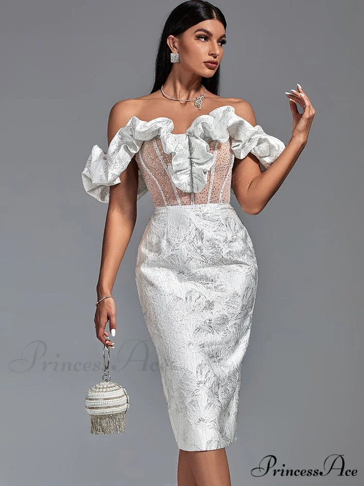 Party Dress Women White Bodycon Dress