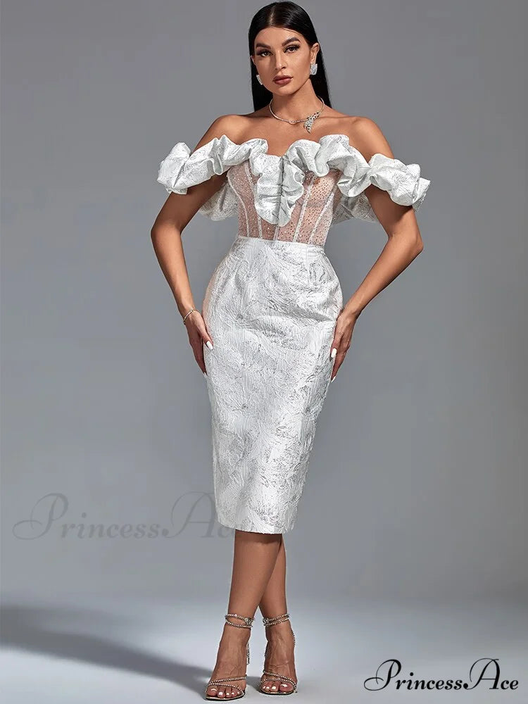 Party Dress Women White Bodycon Dress