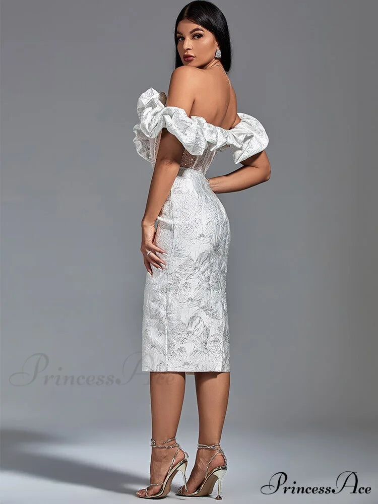 Party Dress Women White Bodycon Dress