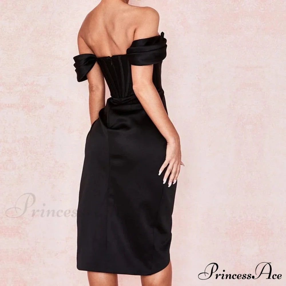 Party Midi Evening Bodycon Cb Women Celebrity Club Gown Gown of House Satin Dress