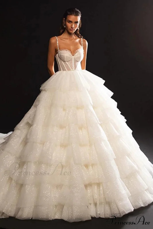 Passion Sparkle Graceful Wedding Dress Ivory / 2