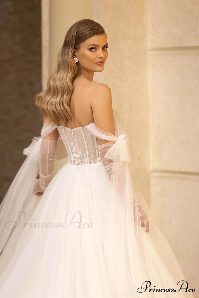 Passionate Love Graceful A-line Wedding Dress