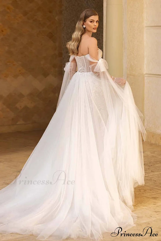 Passionate Love Graceful A-line Wedding Dress