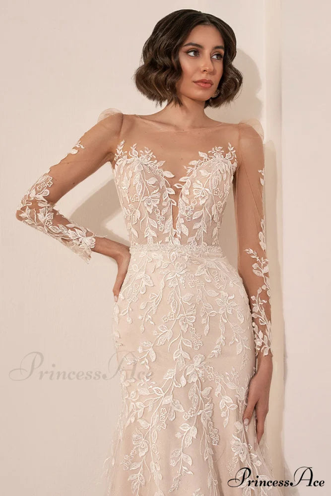 Passionate Love Graceful Mermaid Wedding Dress