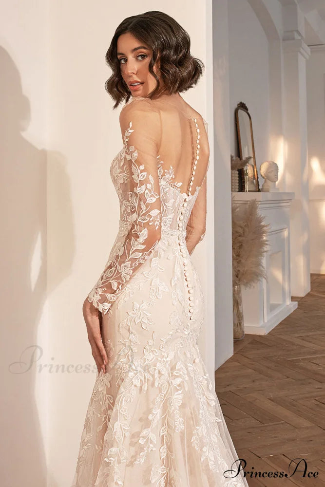 Passionate Love Graceful Mermaid Wedding Dress