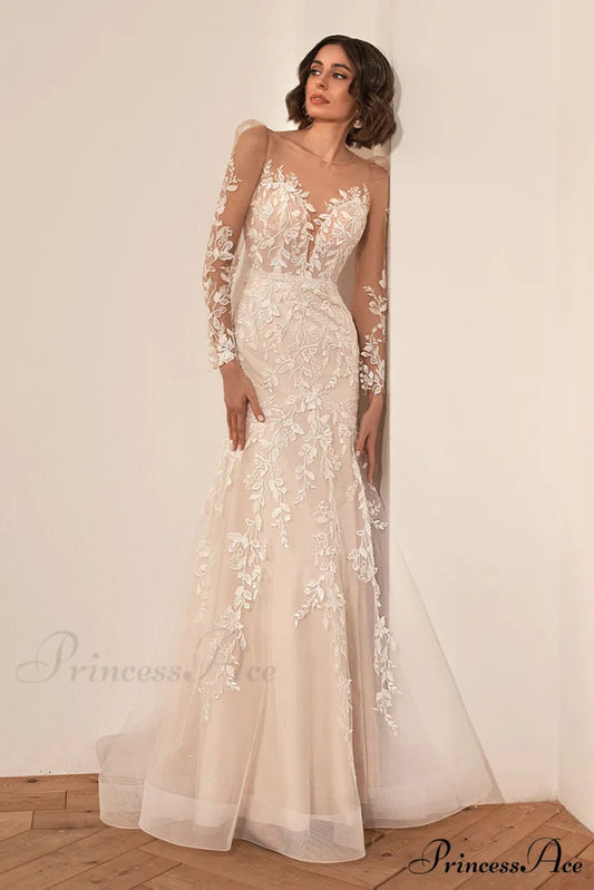 Passionate Love Graceful Mermaid Wedding Dress