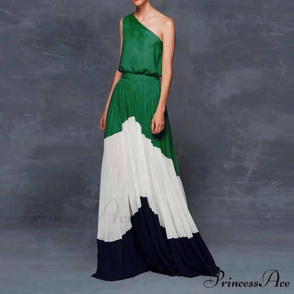 Patchwork Black Club Party High Night One Women’s Gown Off - Street Shoulder Dress gn patchwork / S