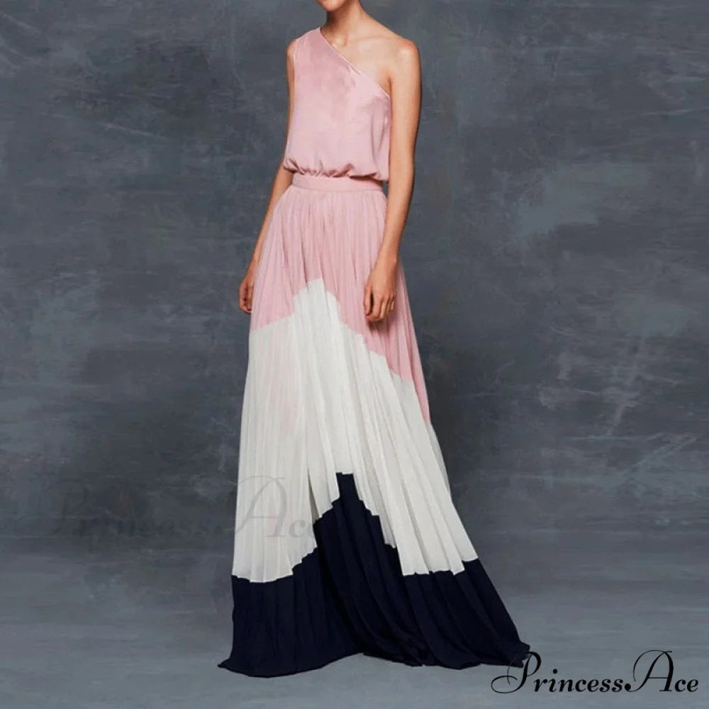 Patchwork Black Club Party High Night One Women’s Gown Off - Street Shoulder Dress pk / S