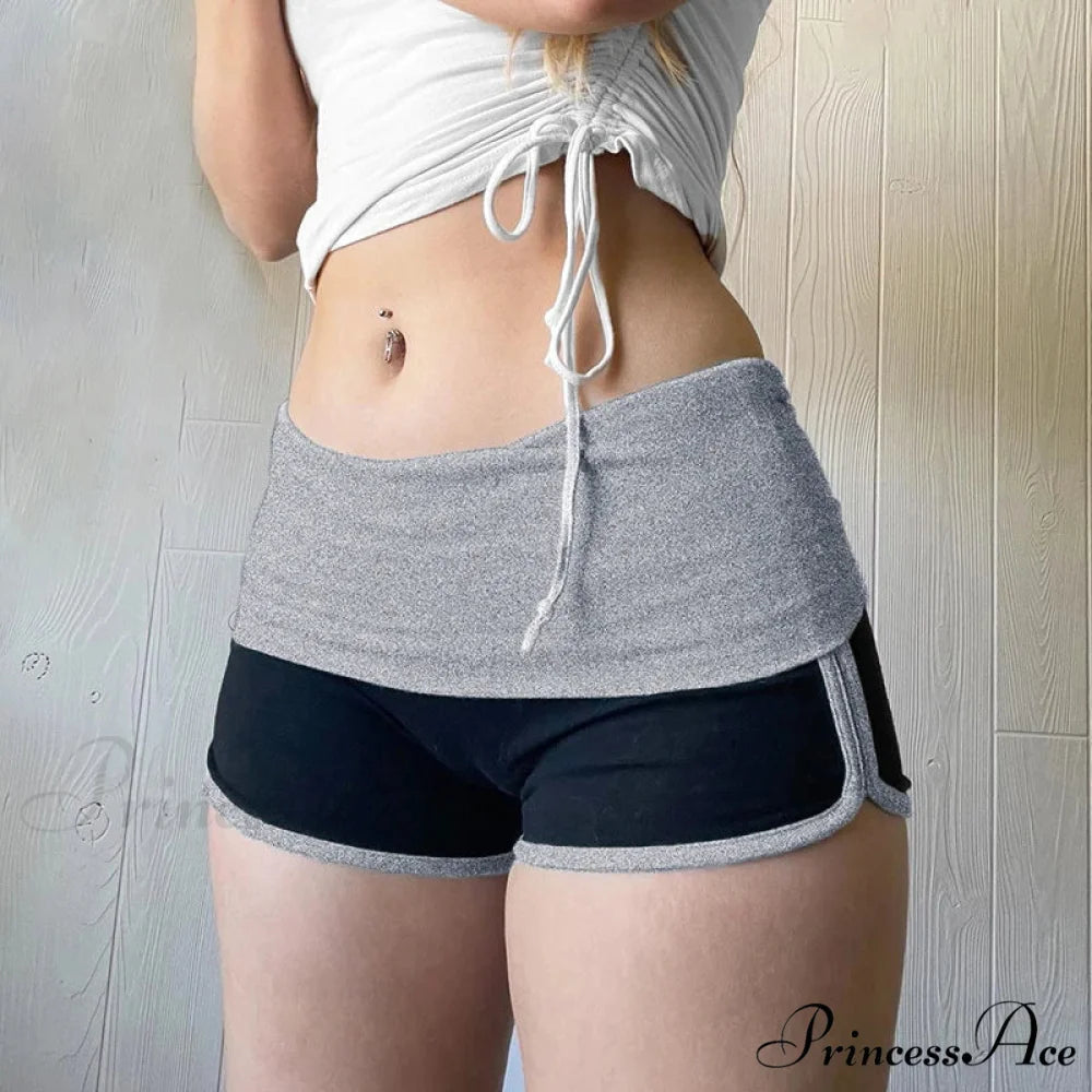 Patchwork Sleek Low-Rise Brief GRAY / S short-250223