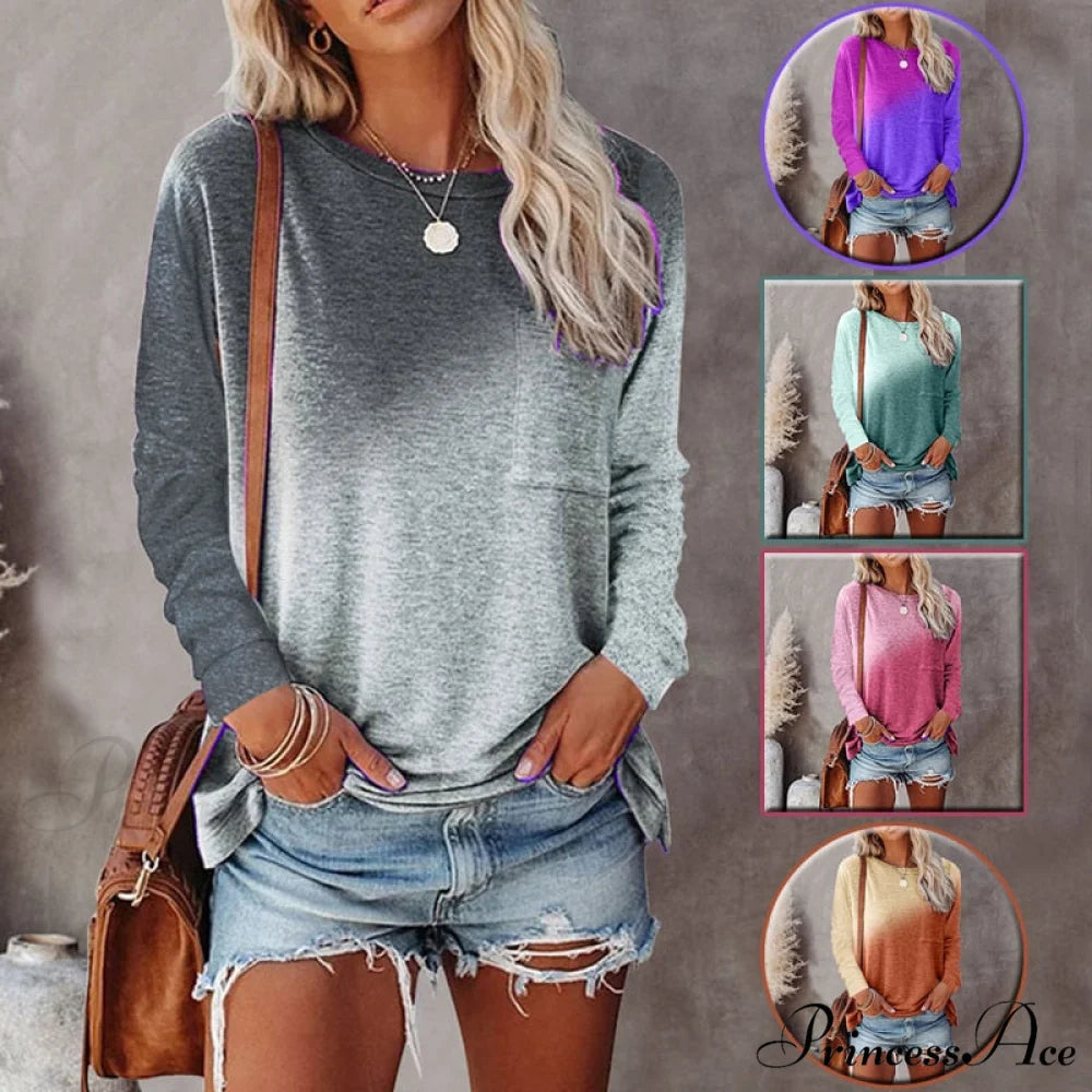 Patchwork Vintage Pocket Oversized T-shirt