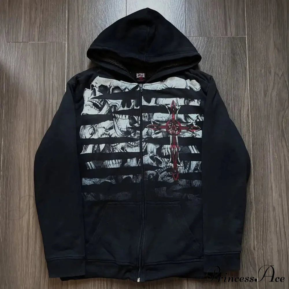 Patchwork Zipper Hoodie hoodies-241228