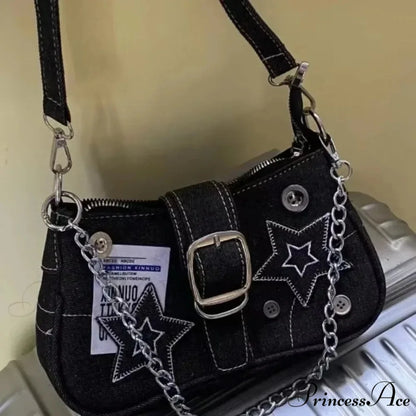 Pattern Canvas Underarm Shoulder Bag shoulder-250126