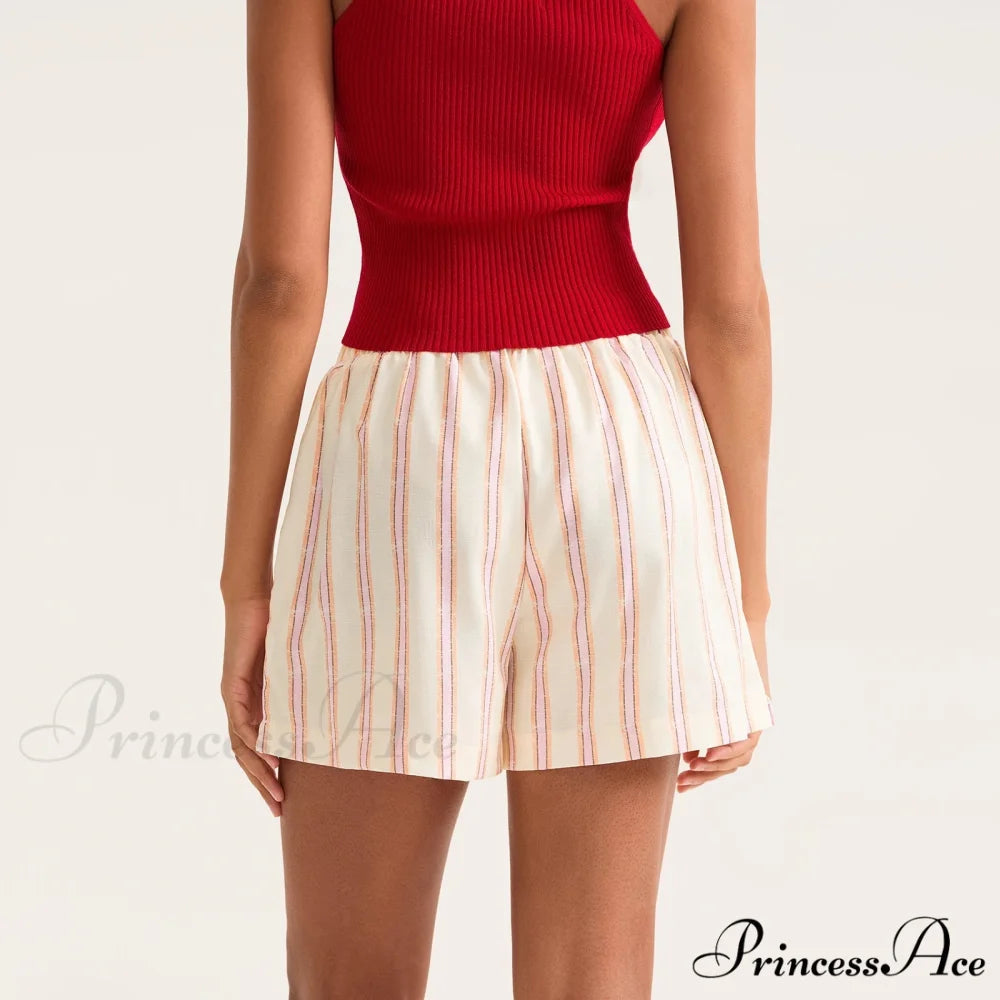 Patterned Cinched Pocket Short short-250223