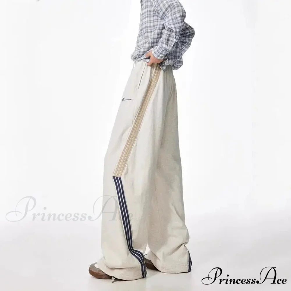Patterned Cinched Retro High Rise Trousers pants-241228