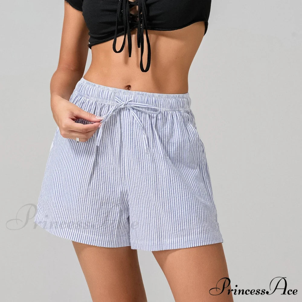 Patterned Cinched Wide Leg Short short-250223