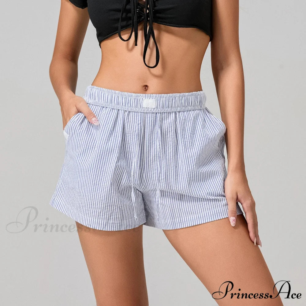 Patterned Cinched Wide Leg Short short-250223