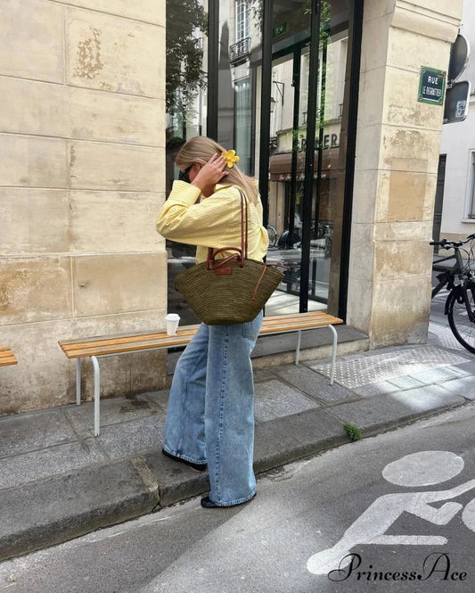 Patterned Monochrome Work Blouse blouse-250223