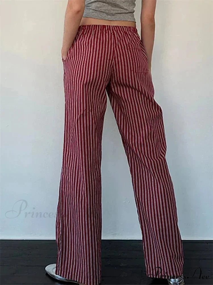 Patterned Patchwork Cinched Waist Pant pant-250223