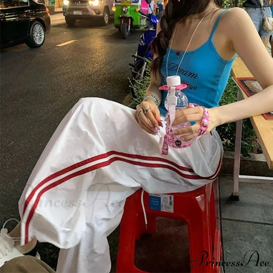 Patterned Retro Wide Leg Trousers pants-241228