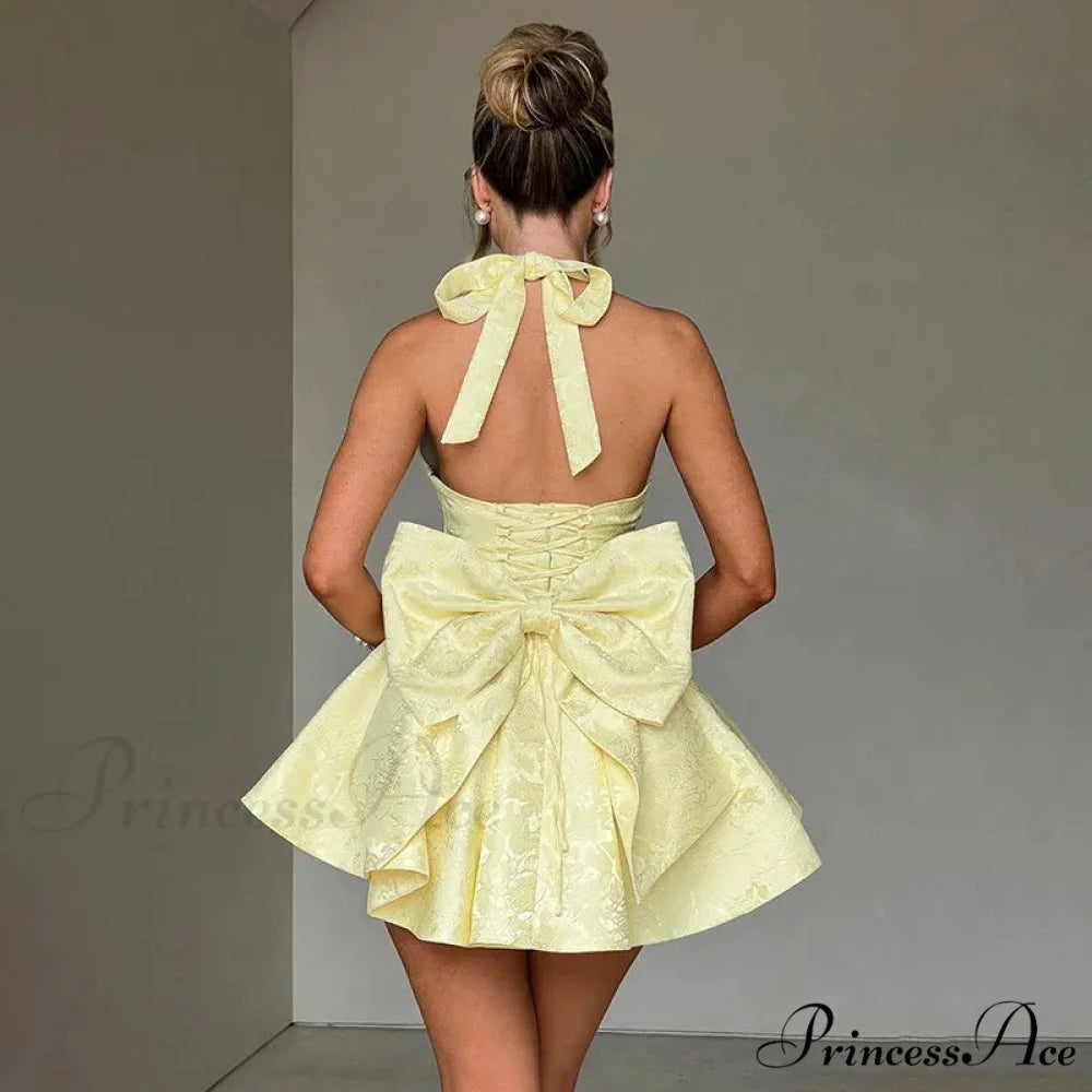 Patterned Ribbon Waist Wrap Holiday Dress vacationdress-250223