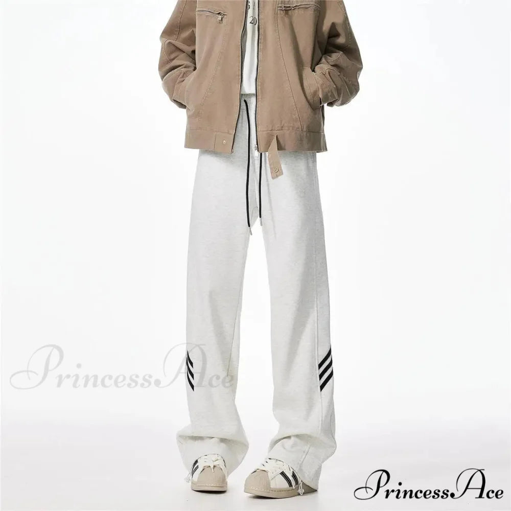 Patterned Soft Motion Baggy Trousers pants-241228