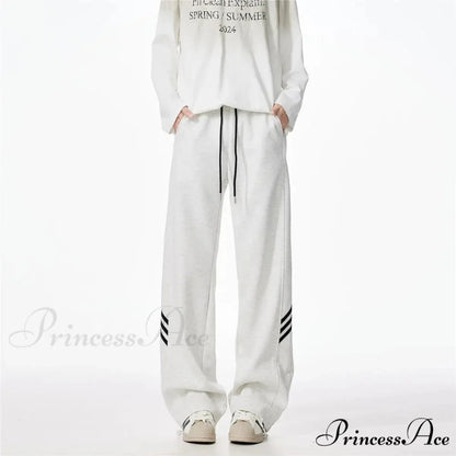 Patterned Soft Motion Baggy Trousers pants-241228