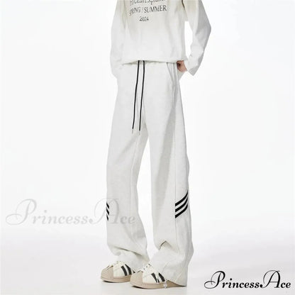 Patterned Soft Motion Baggy Trousers pants-241228