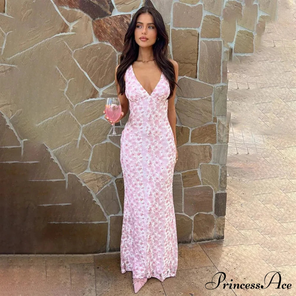 Patterned Sophisticated Medium Length Holiday Dress vacationdress-250223