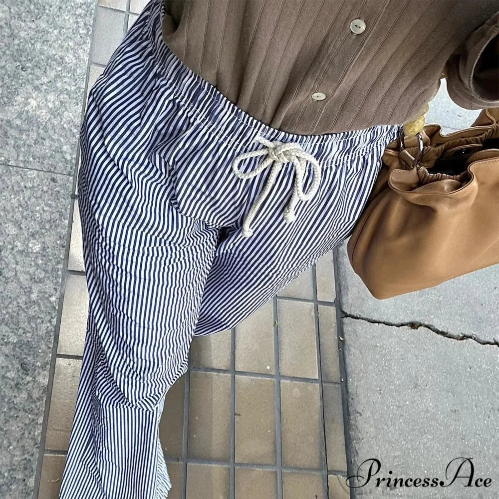 Patterned Warm Relaxed Extended Cinch Pant DARKBLUE / S pant-250223