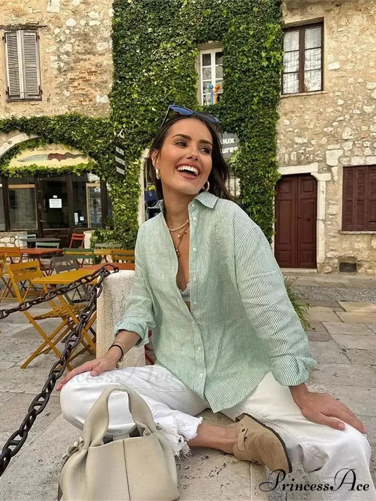 Patterned Workplace Informal Blouse blouse-250223