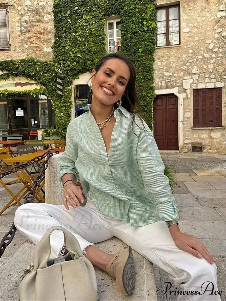 Patterned Workplace Informal Blouse blouse-250223