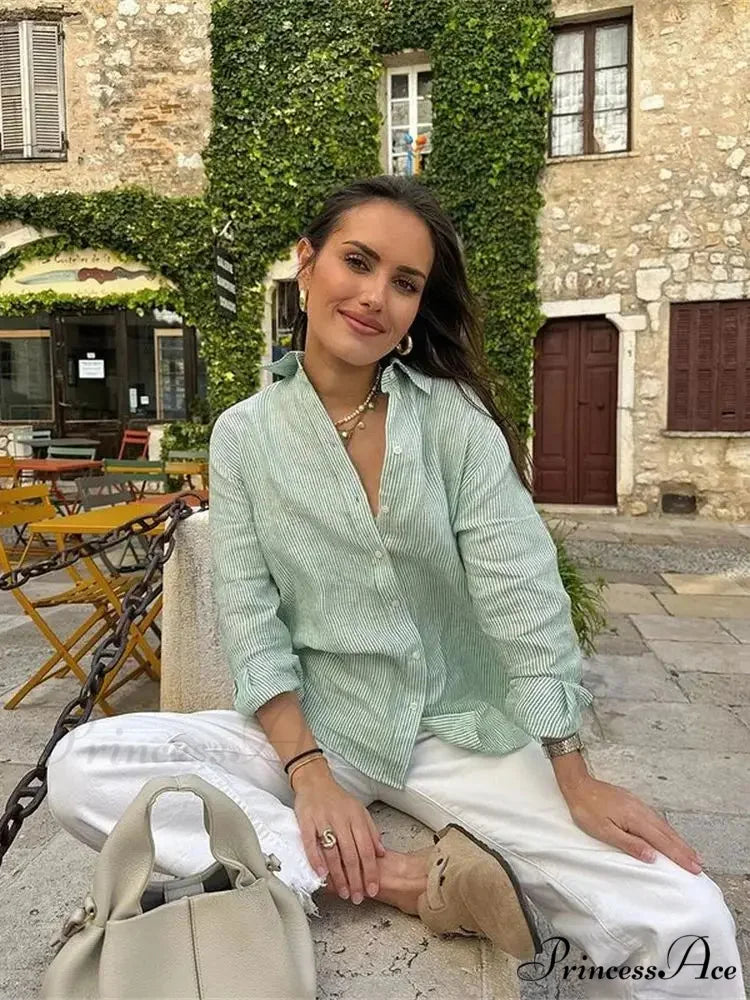 Patterned Workplace Informal Blouse blouse-250223