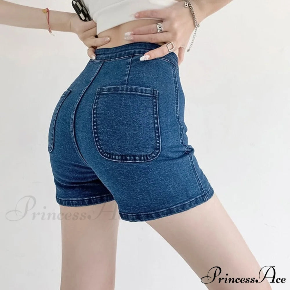 Peach Lady Warm-Season Skinny Shorts Shorts - Cycling Sexy Elegant Women’s Brief Casual Jeans Denim 2024 Harajuku