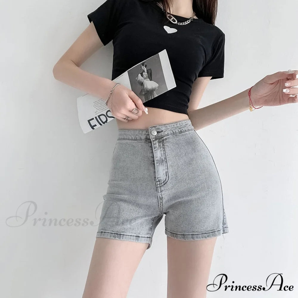 Peach Lady Warm-Season Skinny Shorts Shorts - Cycling Sexy Elegant Women’s Brief Casual Jeans Denim 2024 Harajuku Light