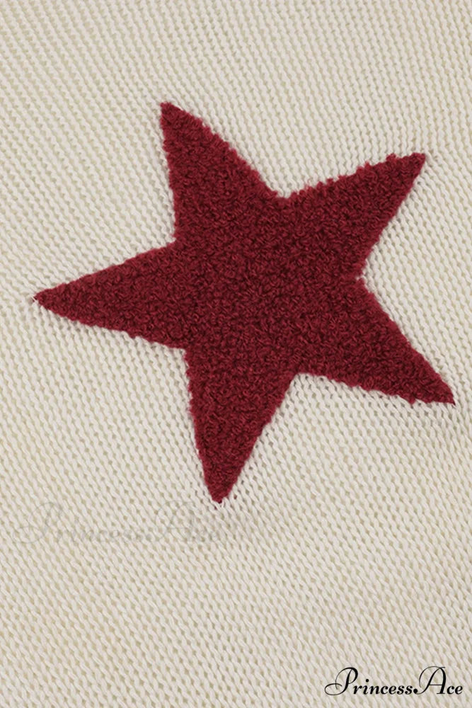 Pentagram Jacquard Crimping Jumper
