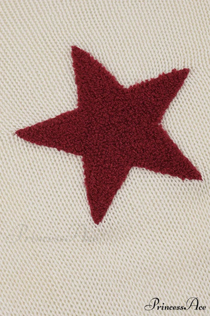 Pentagram Jacquard Crimping Jumper