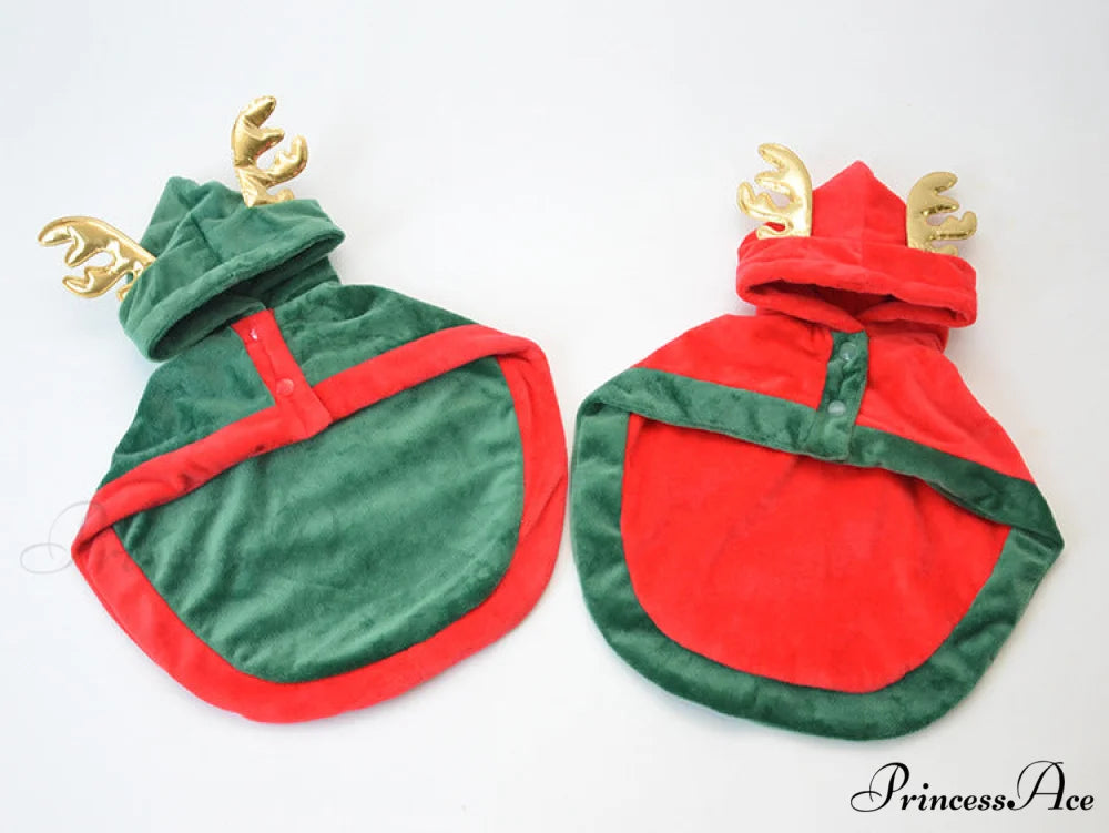 Pet Cat Dog Christmas Cloak