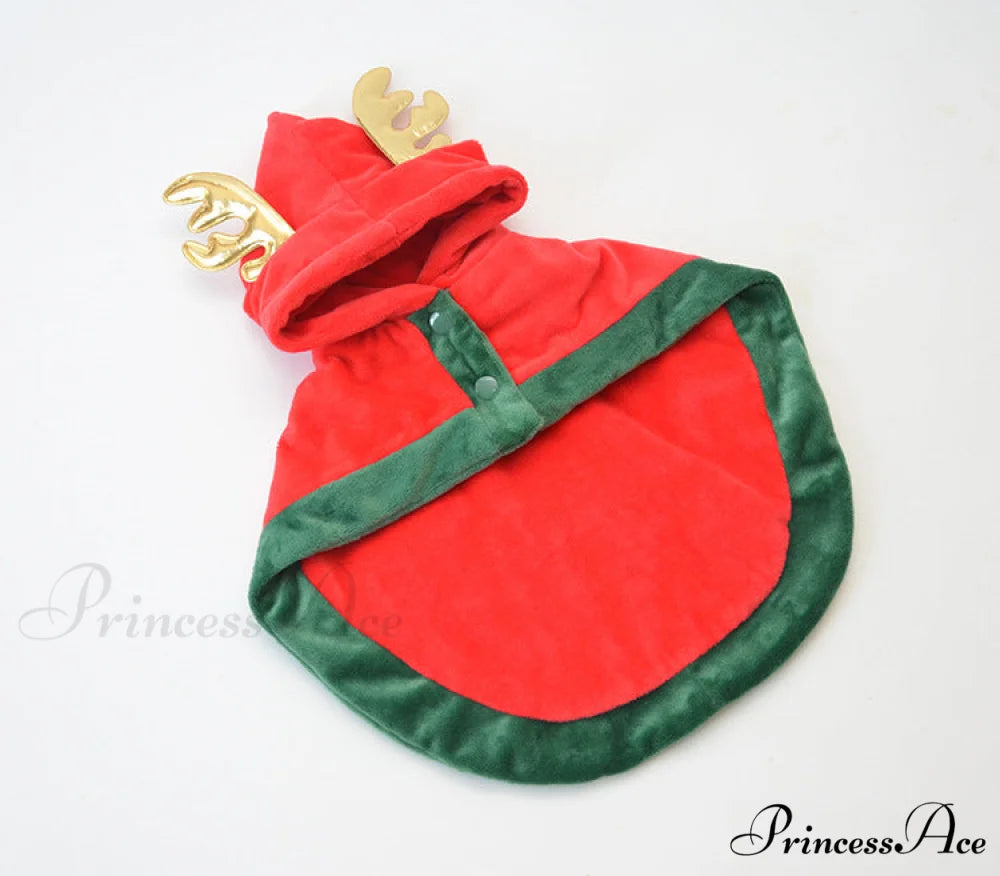 Pet Cat Dog Christmas Cloak